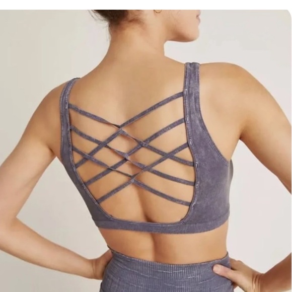 FP MOVEMENT Shanti Strappy Sports Bra In Faded Grape - Picture 3 of 11